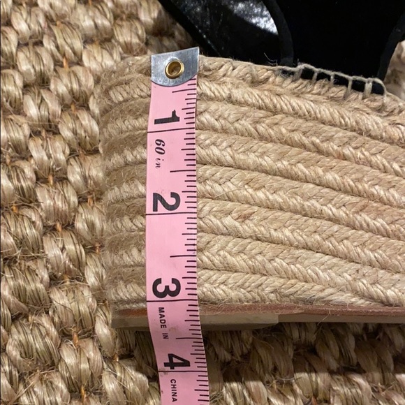 Authentic Celine black velvet platform espadrille - Picture 5 of 14